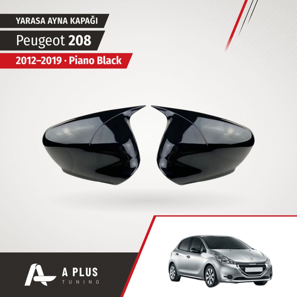 2012-2019 Peugeot 208 Batman Yarasa Ayna Kapağı P.B