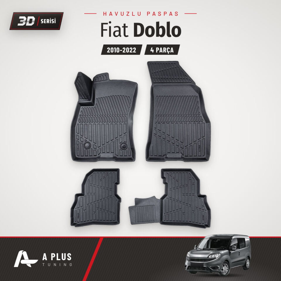 Fiat Doblo 3D Havuzlu Paspas 2010-2022