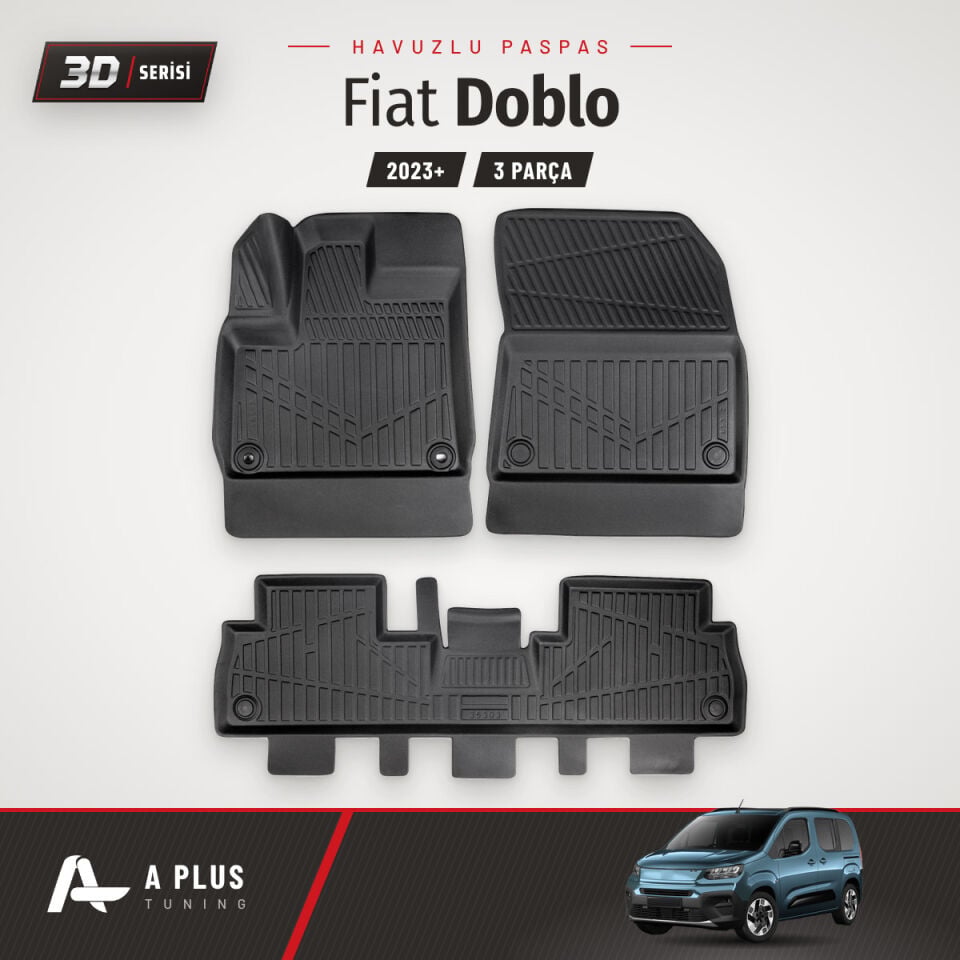 Fiat Doblo 3D Havuzlu Paspas 2023+