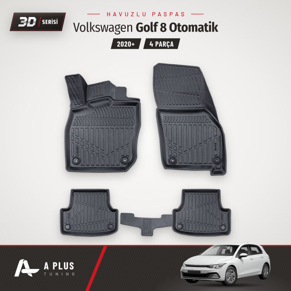 VW Golf 8 Manuel 3D Havuzlu Paspas 2020+