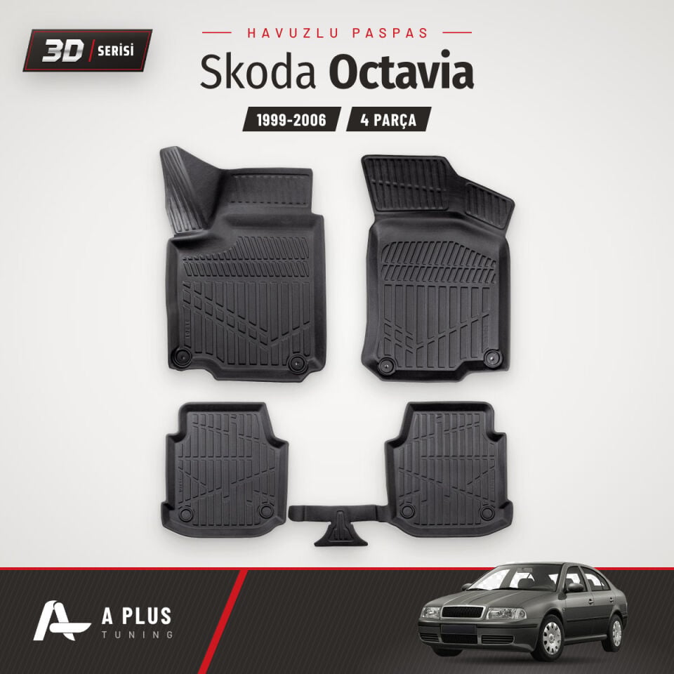 Skoda Octavia 3D Havuzlu Paspas 1999-2006