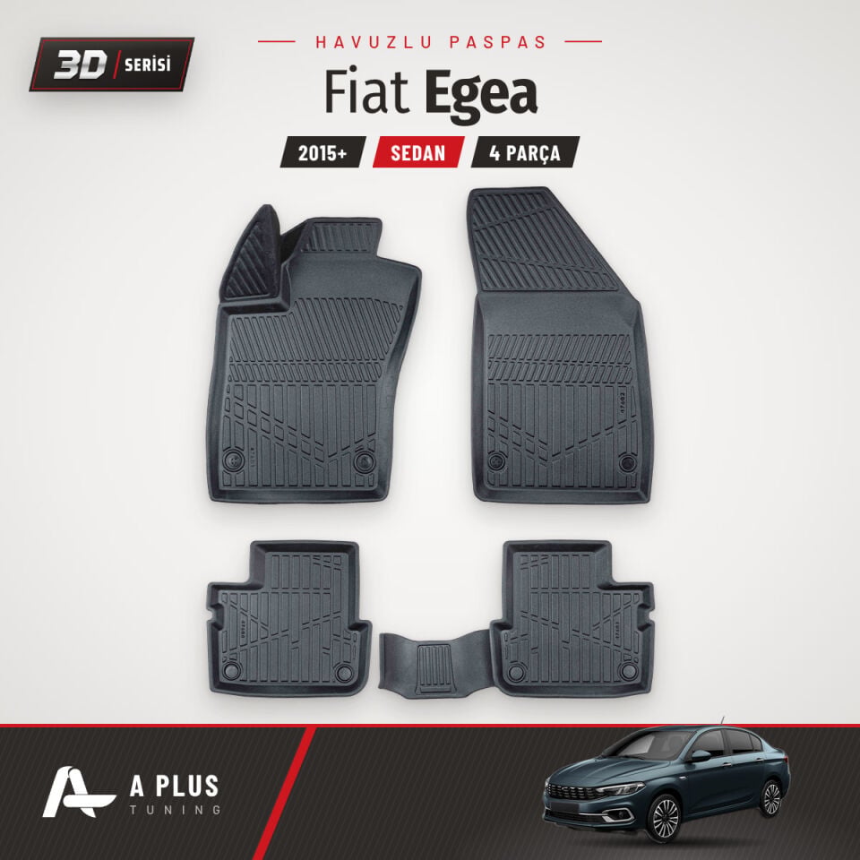 Fiat Egea Sedan 3D Havuzlu Paspas 2015+