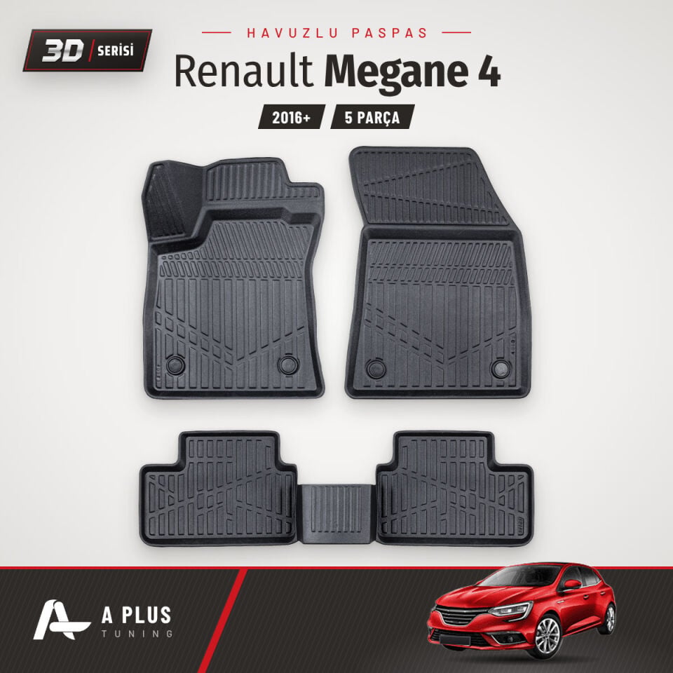 Renault Megane 4 3D Havuzlu Paspas 2016+