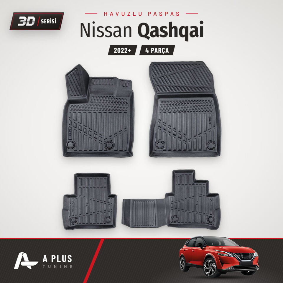 Nissan Qashqai 3D Havuzlu Paspas 2022+