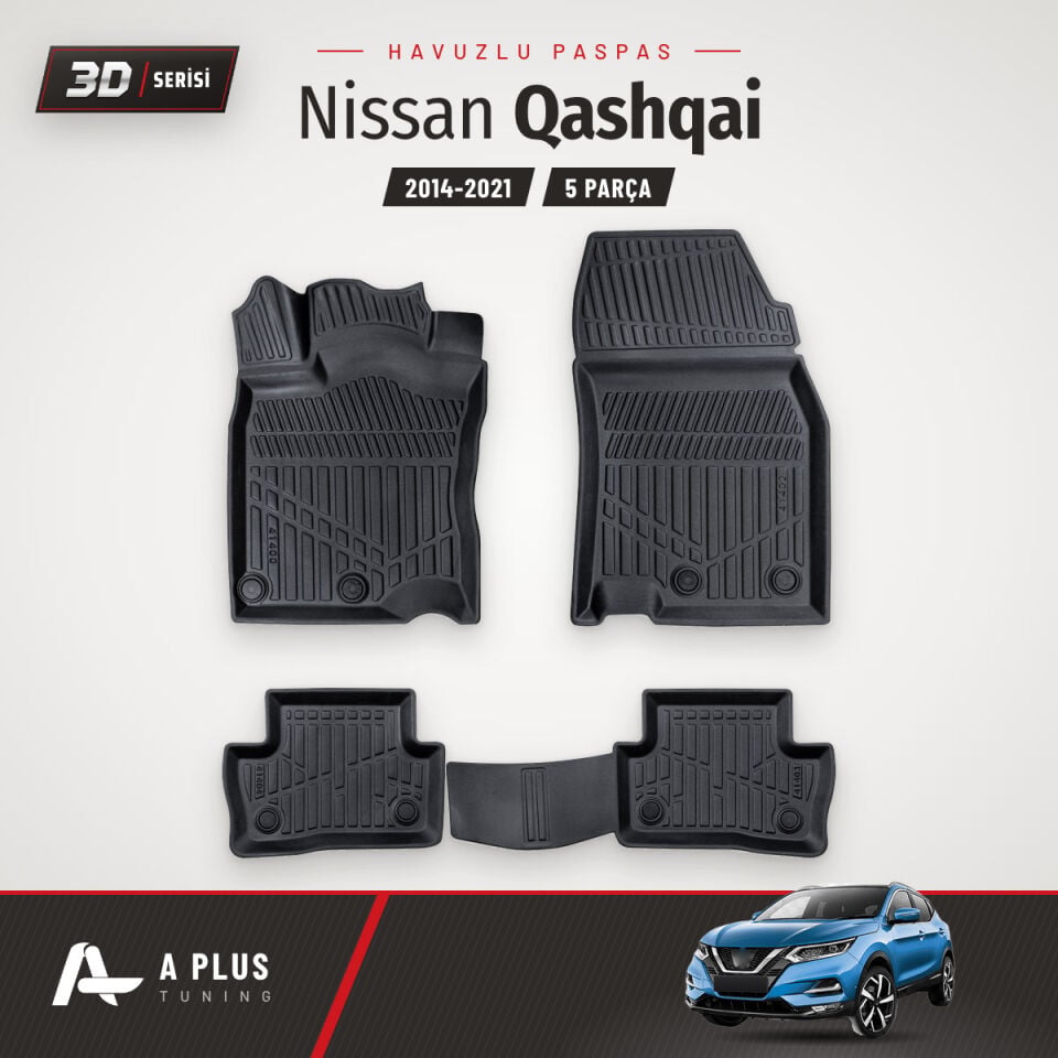 Nissan Qashqai 3D Havuzlu Paspas 2014-2021