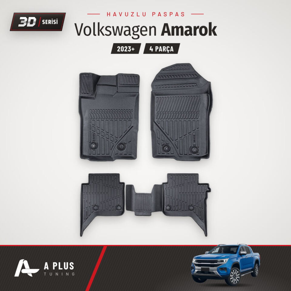VW Amarok 3D Havuzlu Paspas 2023+