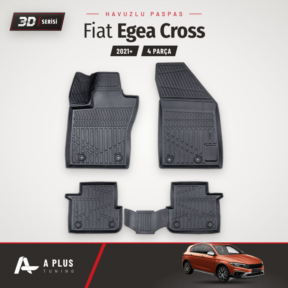 Fiat Egea Cross 3D Havuzlu Paspas 2021+