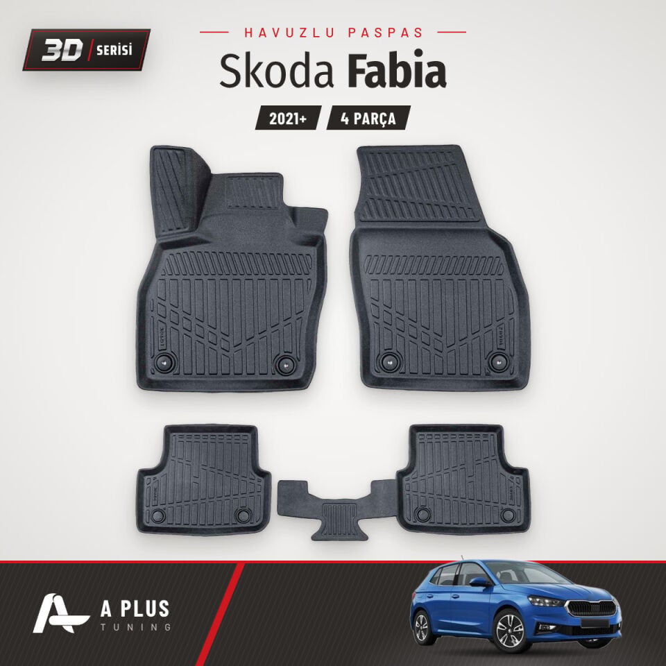 Skoda Fabia 3D Havuzlu Paspas 2021+