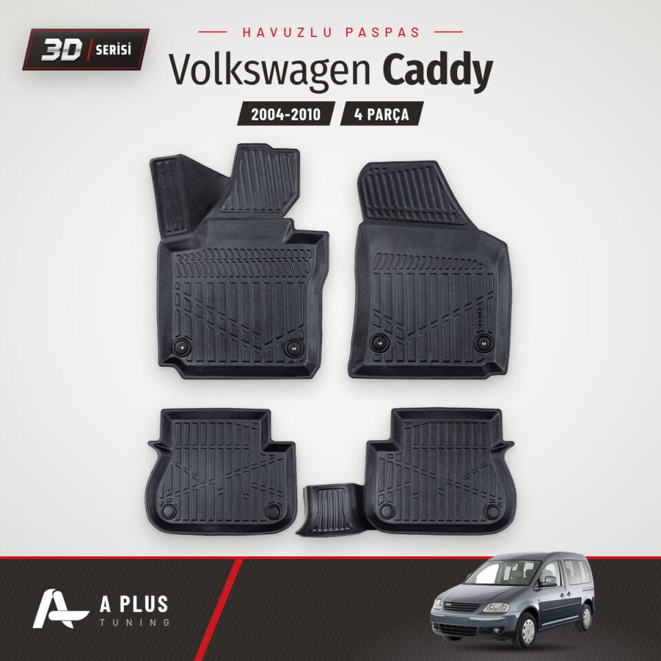 VW Caddy 3D Havuzlu Paspas 2004-2010