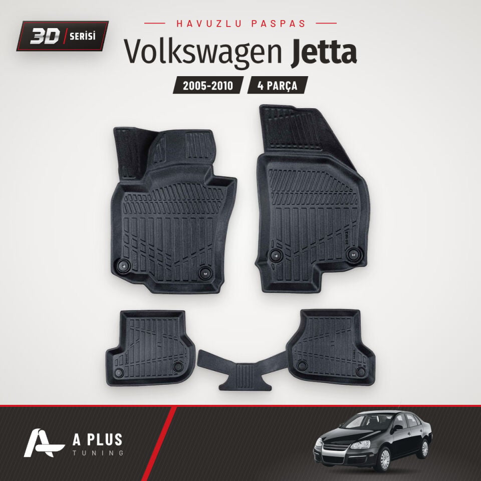 VW Jetta 3D Havuzlu Paspas 2005-2010