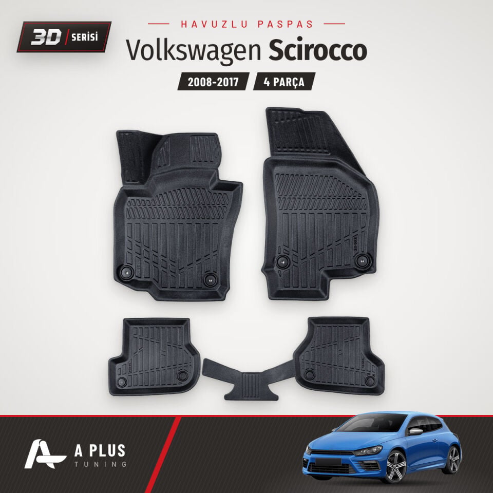 VW Scirocco 3D Havuzlu Paspas 2008-2017