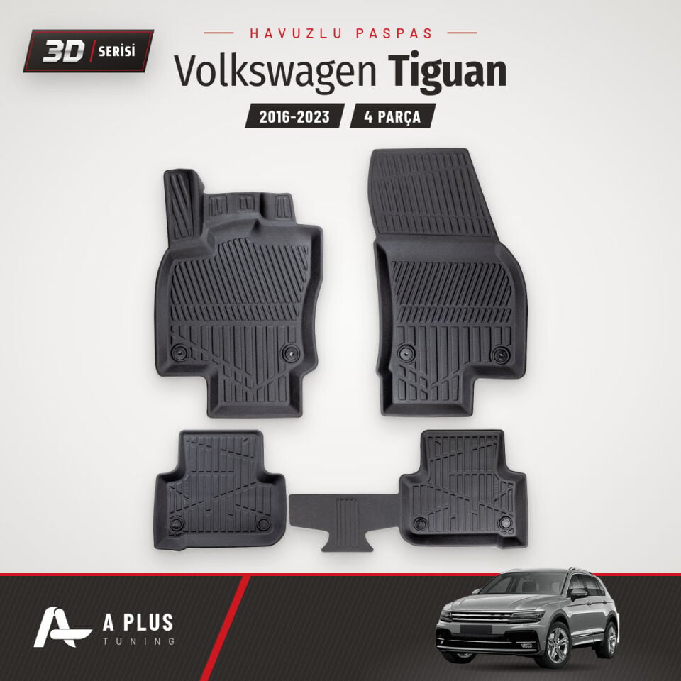VW Tiguan 3D Havuzlu Paspas 2016-2023