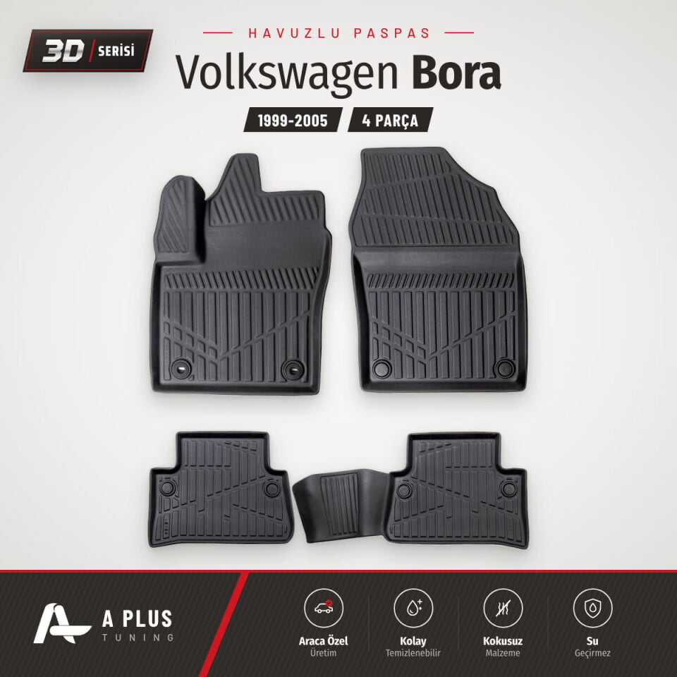 VW Bora 3D Havuzlu Paspas 1999-2005