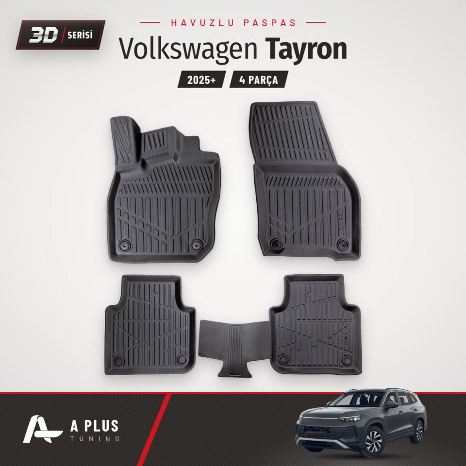 VW Tayron 3D Havuzlu Paspas 2025+
