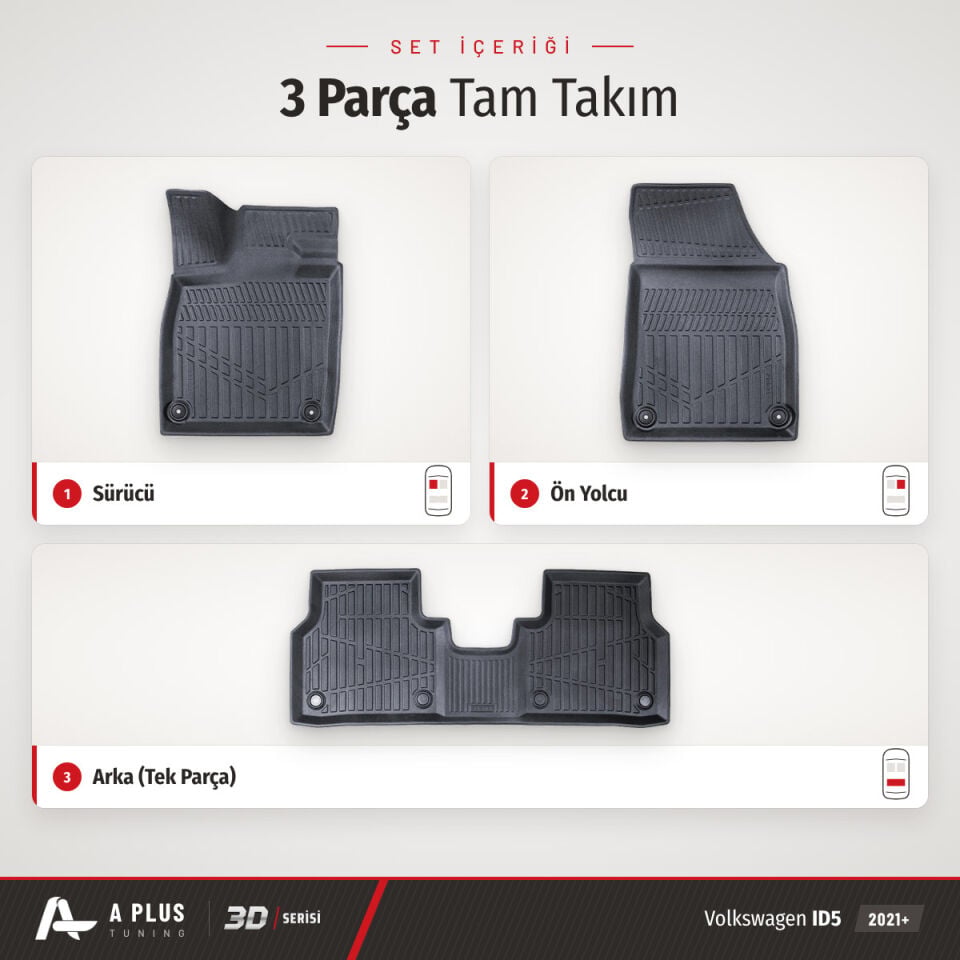 VW ID5 3D Havuzlu Paspas 2021+