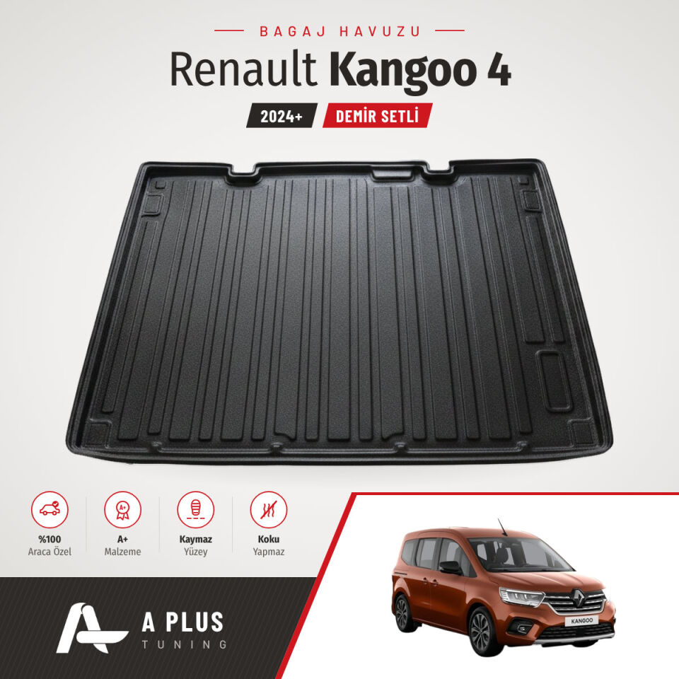 2024+ Renault Kangoo 4 Bagaj Havuzu Demir Setli