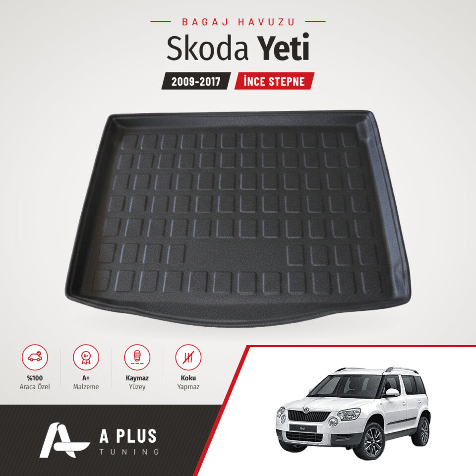2009-2017 Skoda Yeti İnce Stepne Bagaj Havuzu