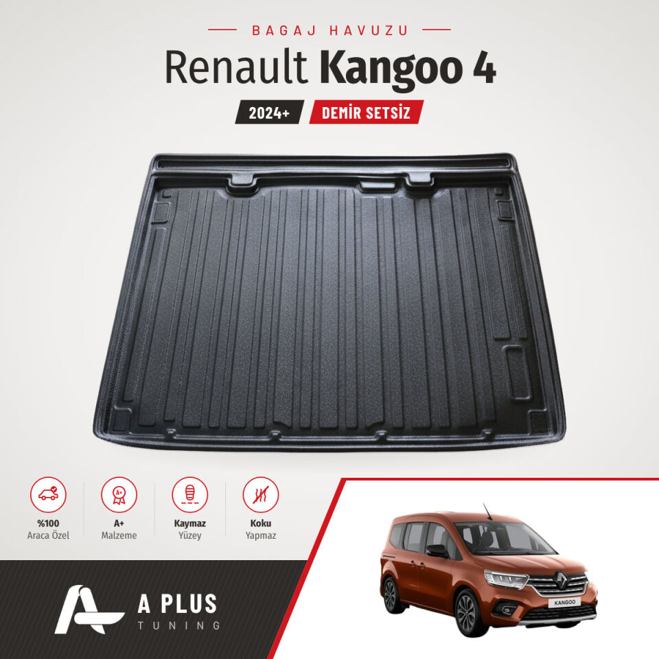 2024+ Renault Kangoo 4 Bagaj Havuzu Demir Setsiz