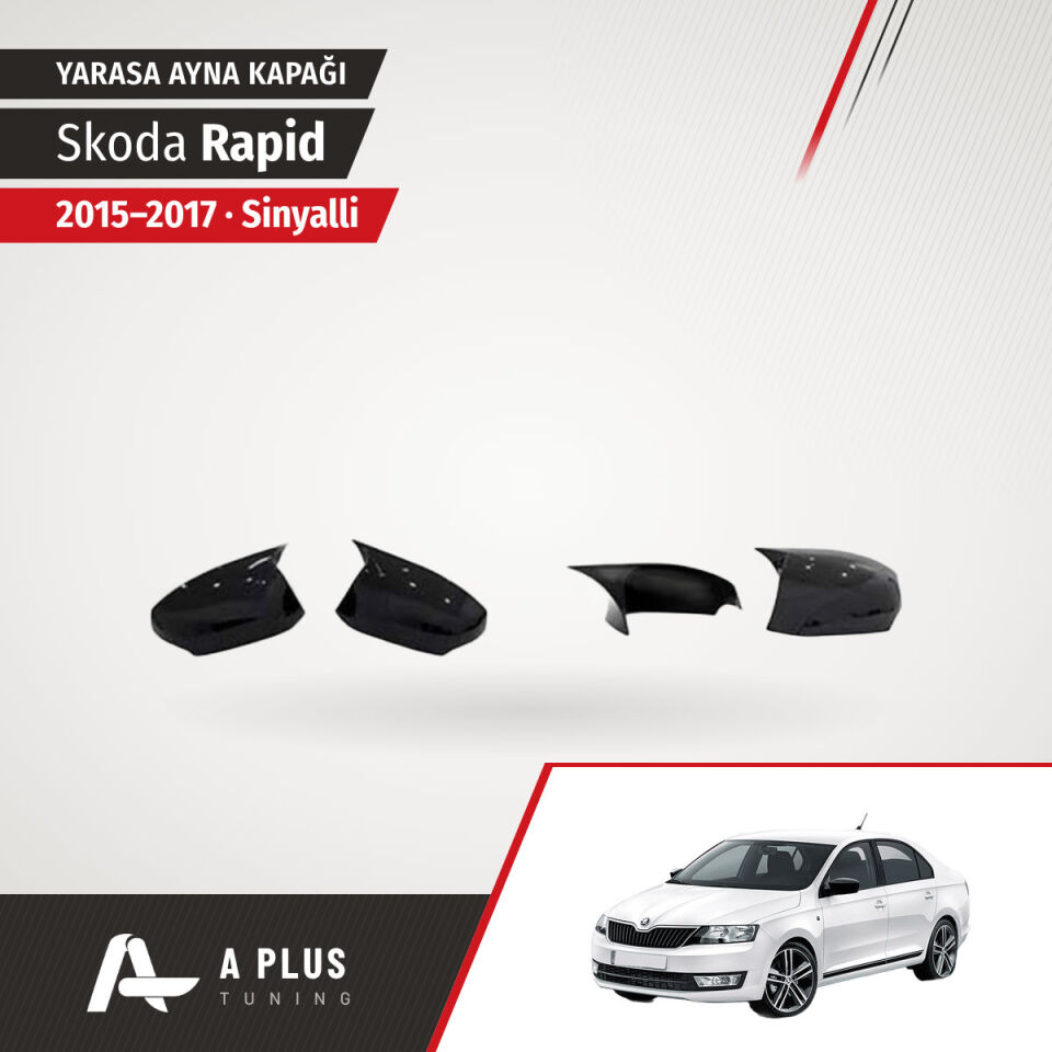 2015-2017 Skoda Rapid Yarasa Ayna Kapağı Sinyalli