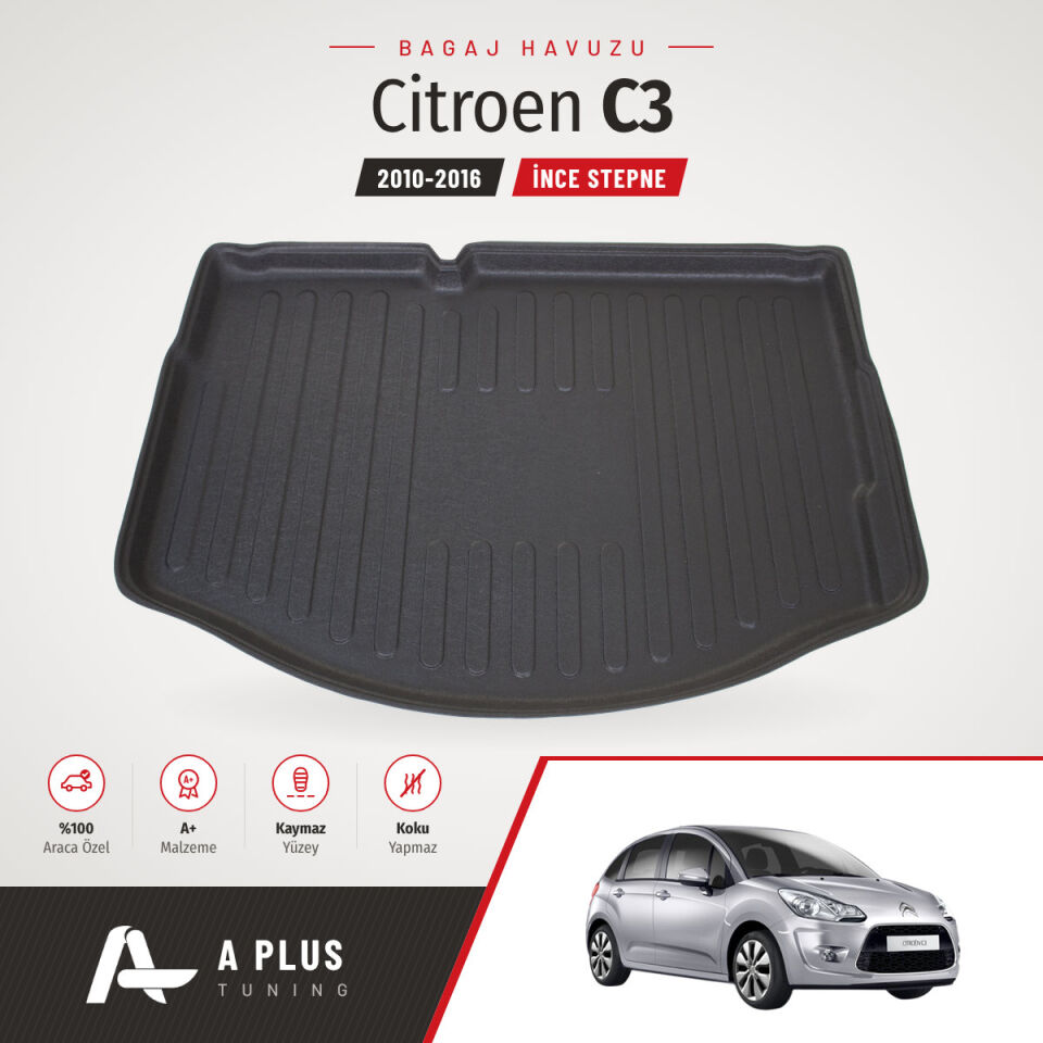 2010-2016 Citroen C3 İnce Stepne Bagaj Havuzu