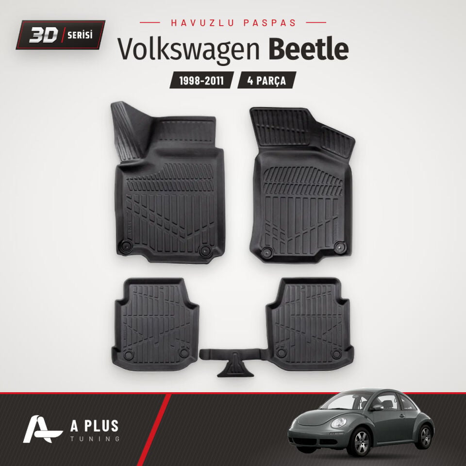 VW Beetle 3D Havuzlu Paspas 1998-2011