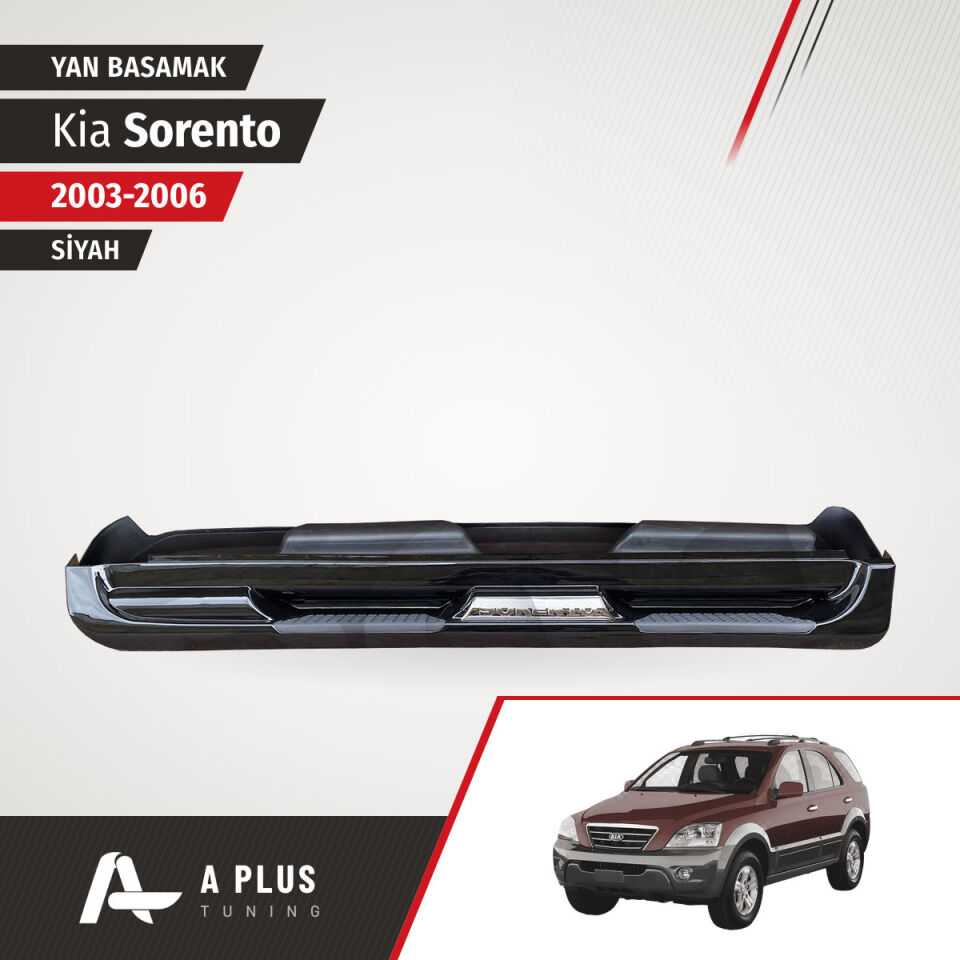 2003-2006 Kia Sorento OEM Tip Yan Basamak Siyah