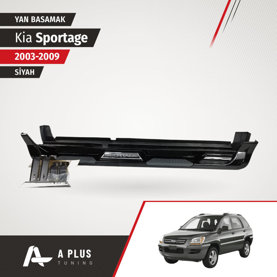 2003-2009 Kia Sportage Yan Basamak Siyah