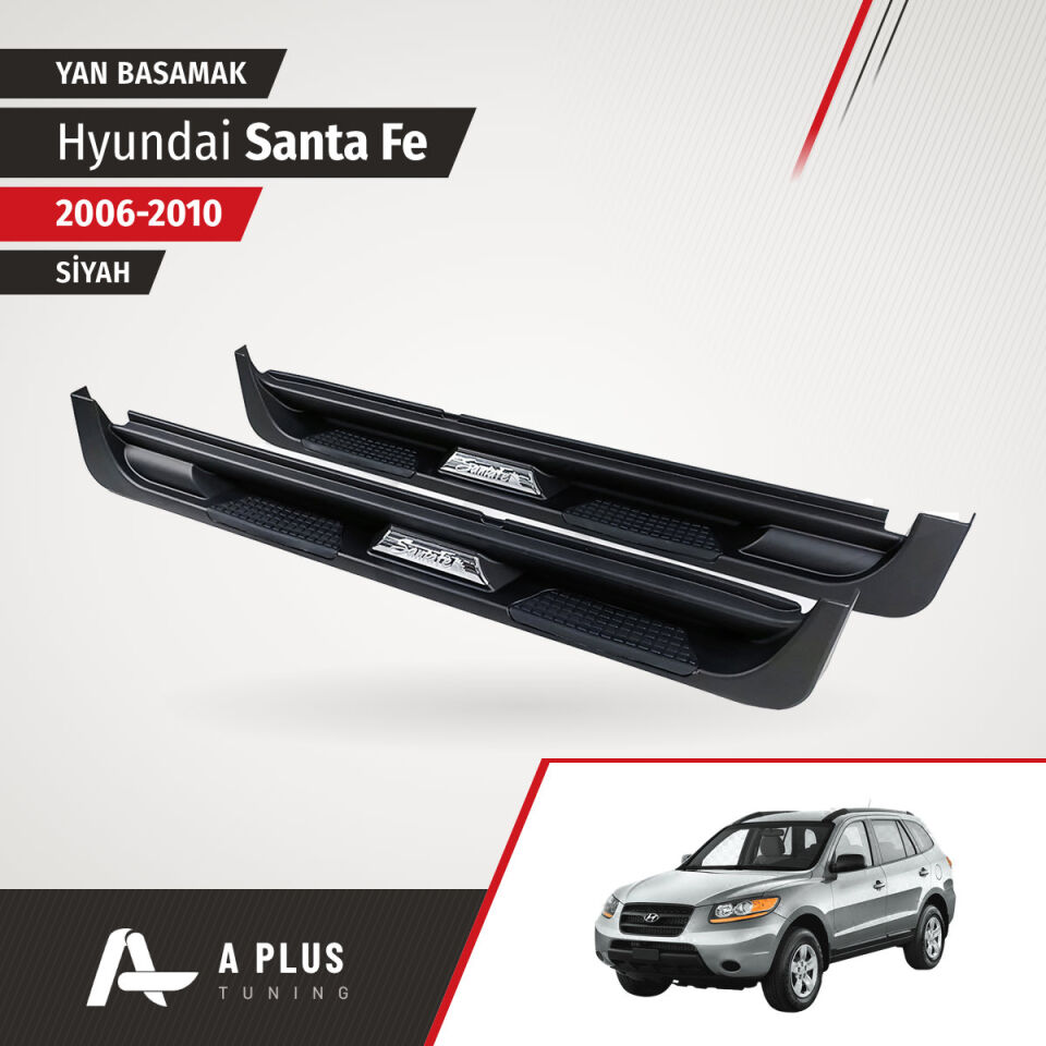 2006-2010 Hyundai Santa Fe Yan Basamak OEM Siyah
