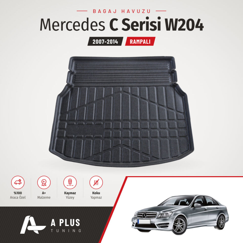 2007-2014 Mercedes W204 Rampalı Bagaj Havuzu