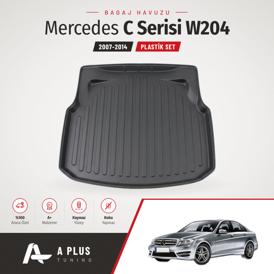 2007-2014 Mercedes W204 Plastik Set Bagaj Havuzu