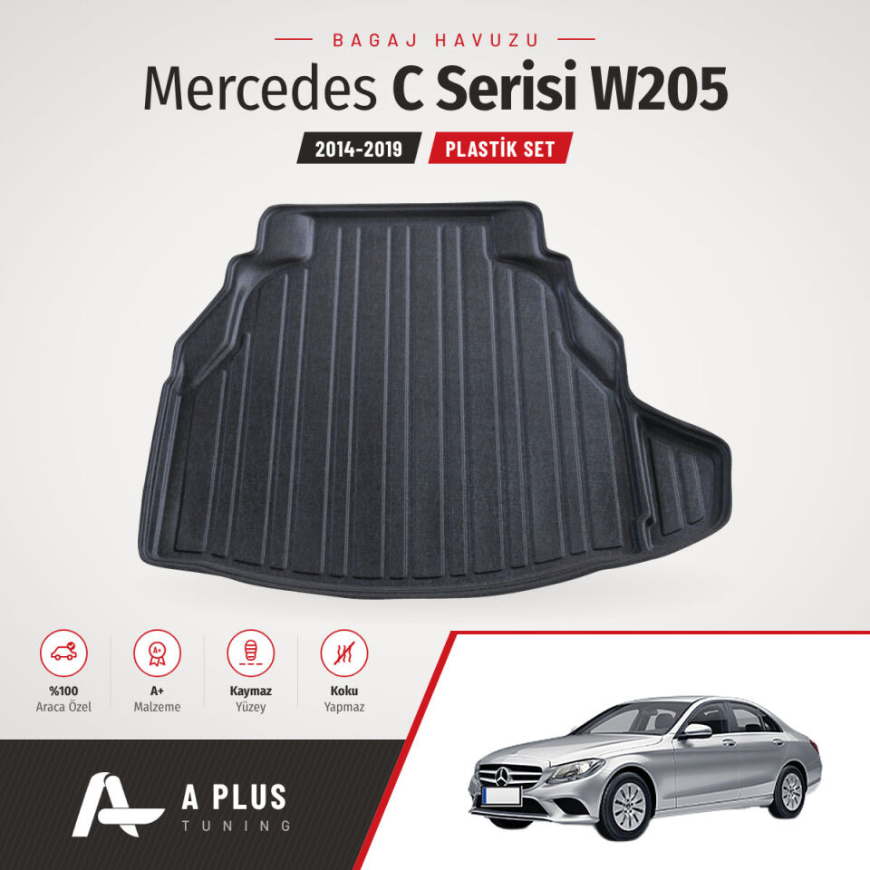 2014-2019 Mercedes W205 Plastik Set Bagaj Havuzu