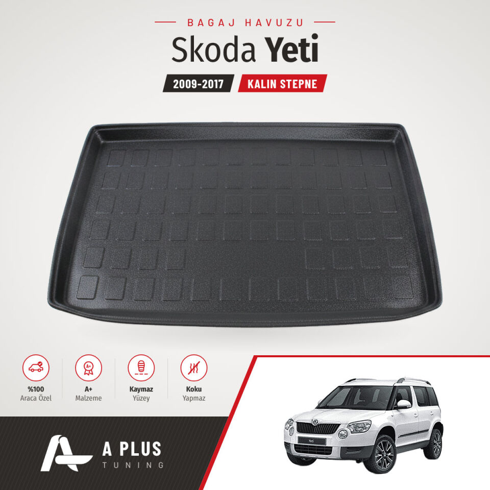 2009-2017 Skoda Yeti Kalın Stepne Bagaj Havuzu