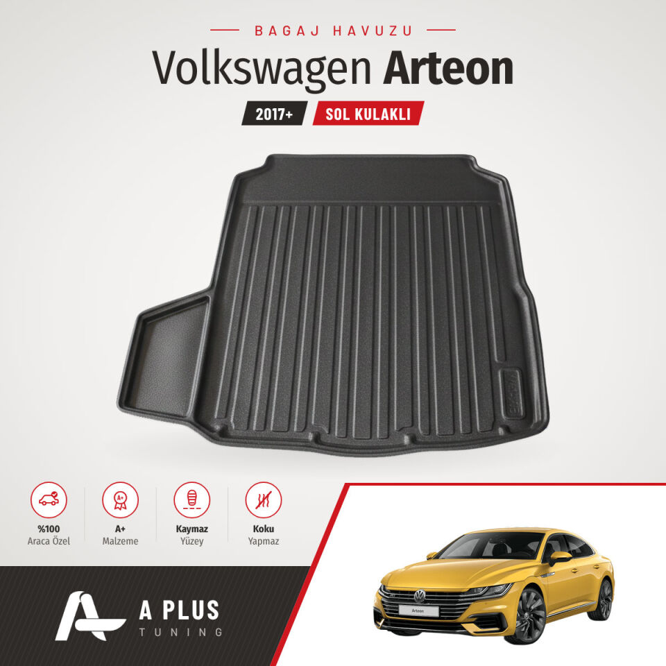 2017+ VW Arteon Sol Kulaklı Bagaj Havuzu