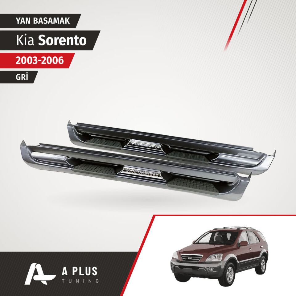 2003-2006 Kia Sorento OEM Tip Yan Basamak Gri