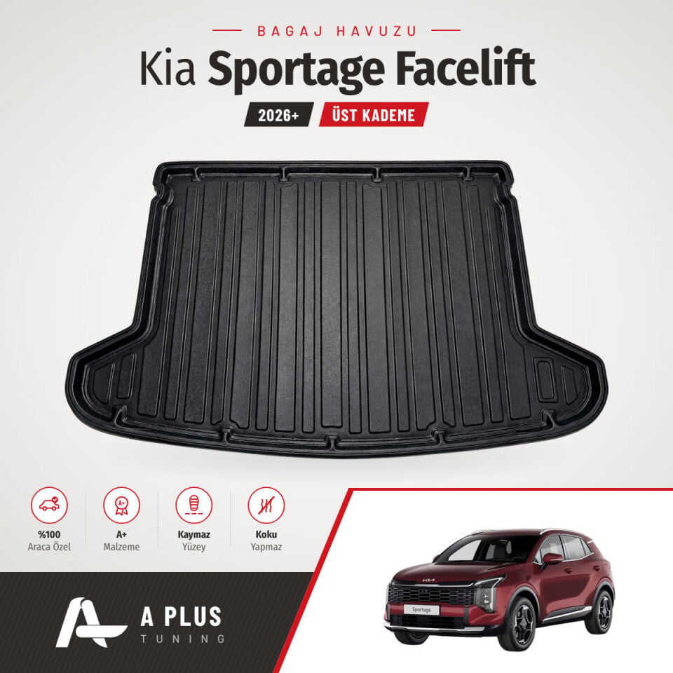 2026+ Kia Sportage Facelift Bagaj Havuzu Üst